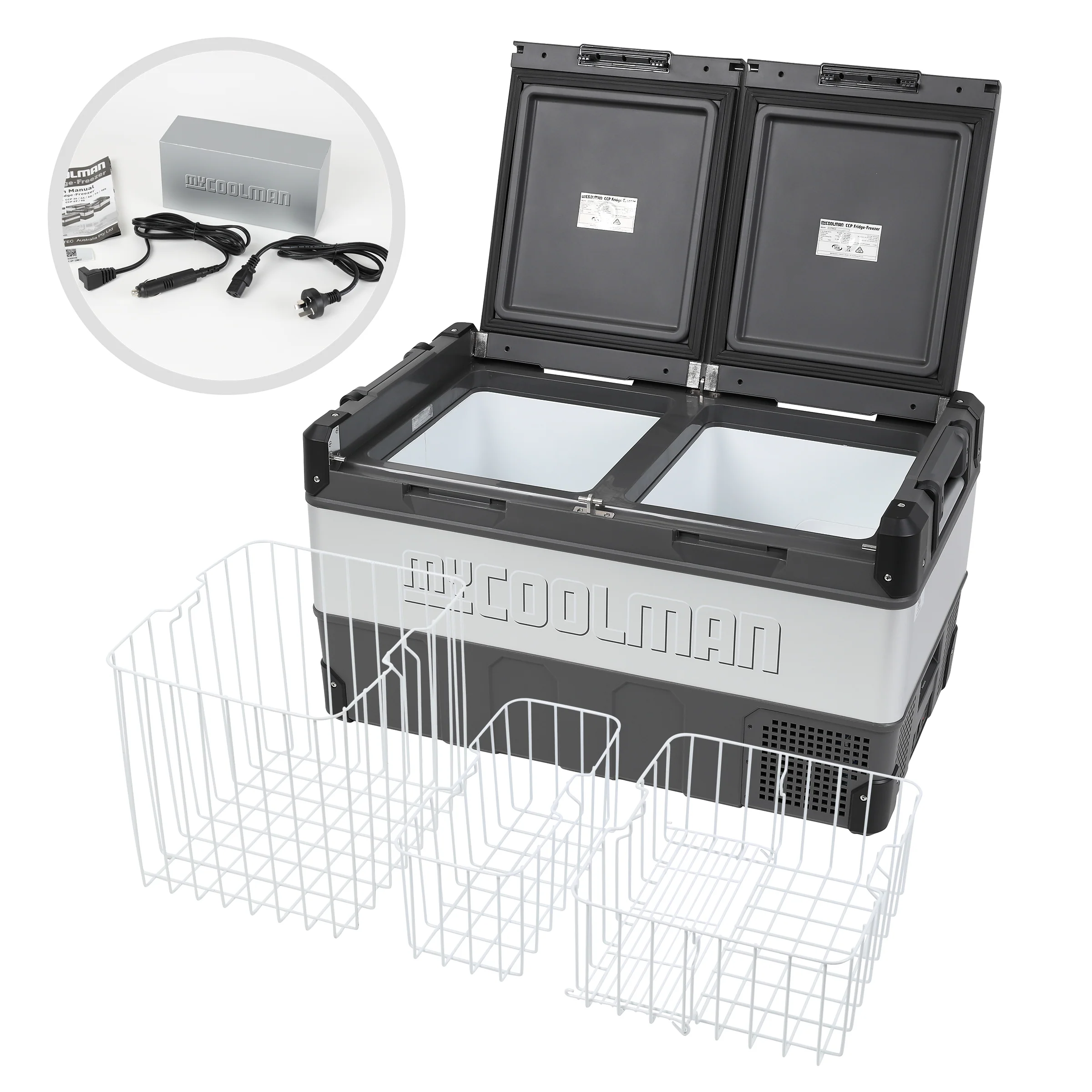 myCOOLMAN Dual Zone 96L Fridge & Freezer - Image 8